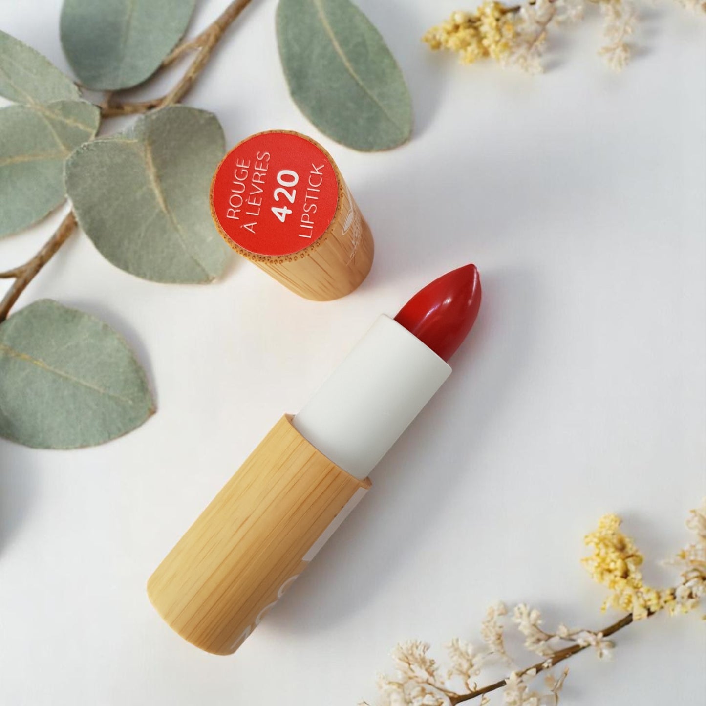 Barra de labios 90% natural 420 - rojo - Zao Make Up