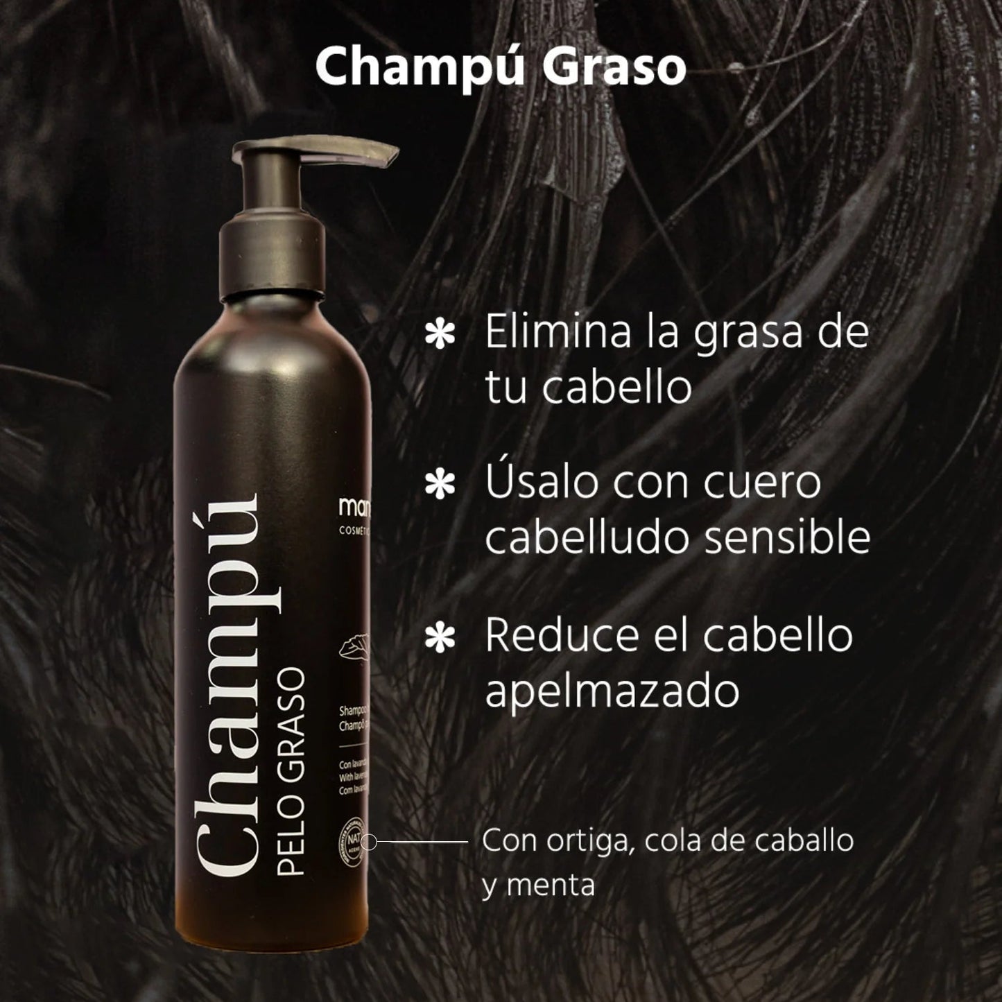 Champú para pelo graso 250ml - Maminat