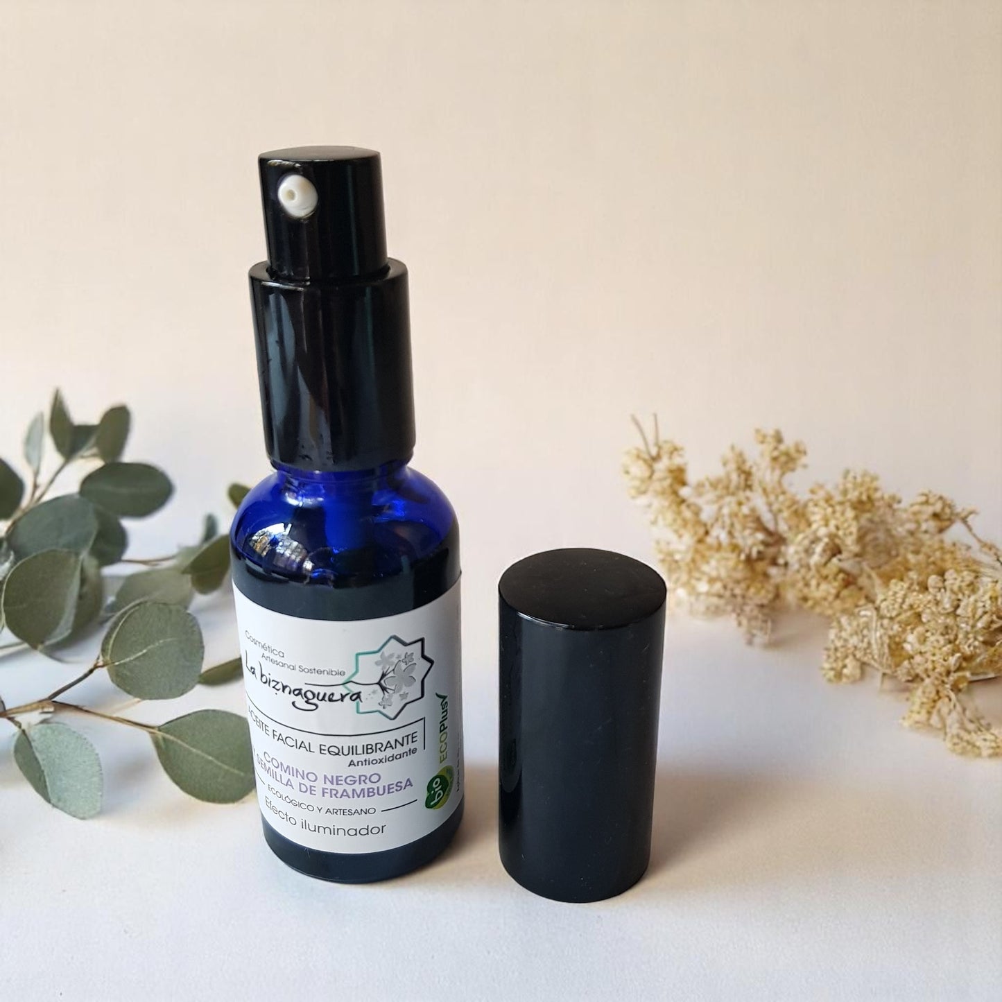 Aceite facial equilibrante - contorno de ojos 30ml - La Biznaguera