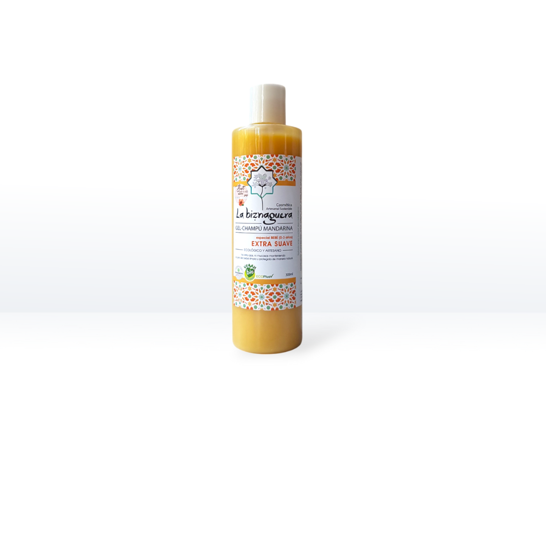 Gel - champú mandarina (0-3 años) 300ml - La Biznaguera