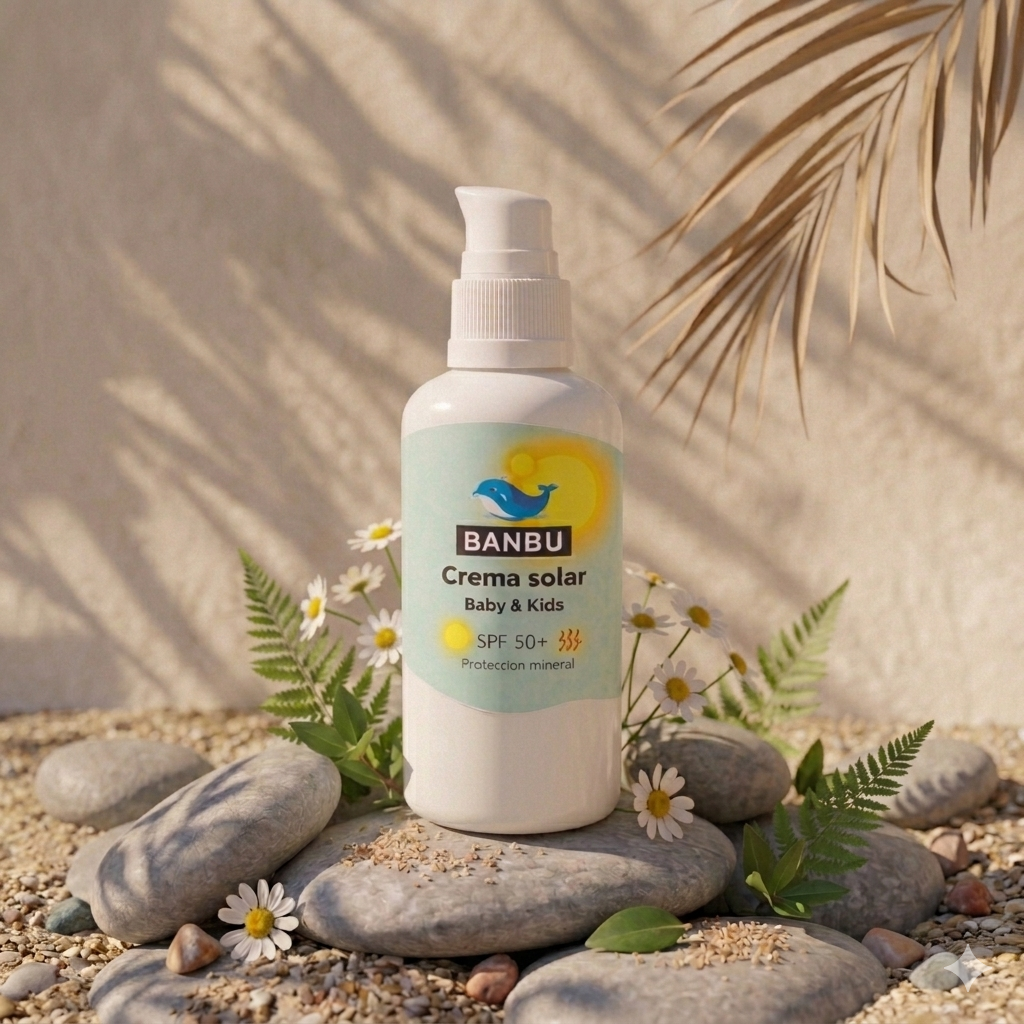 Crema solar para niños