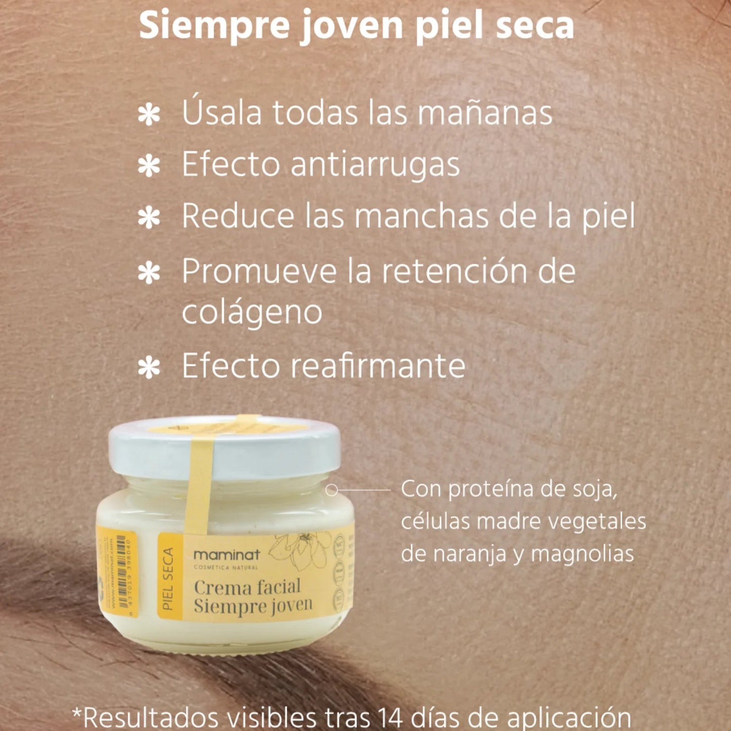 Crema Facial Antiarrugas - Piel Seca 60ml