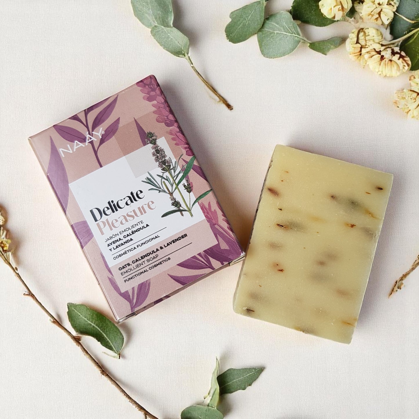Jabón sólido Delicate Pleasure 100g - NAÁY