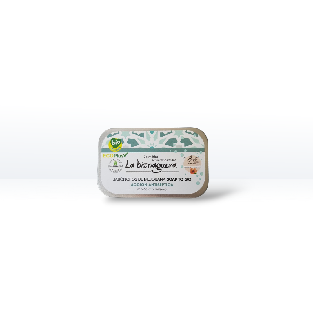 Jaboncitos mejorana "soap to go" 70g - La Biznaguera