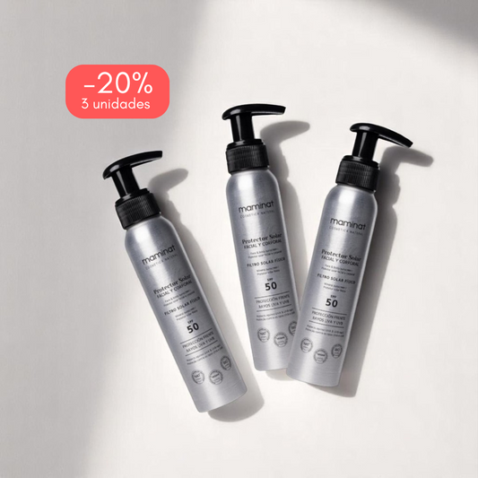 Pack 3 x Protector Solar Natural Facial y Corporal SPF 50 - 100ml