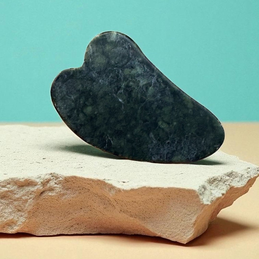 Gua Sha de Jade natural – Masaje facial y corporal