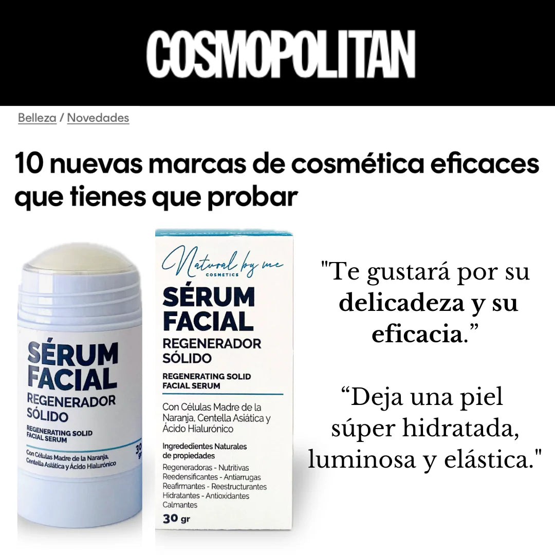 Sérum Facial Regenerador Natural Sólido
