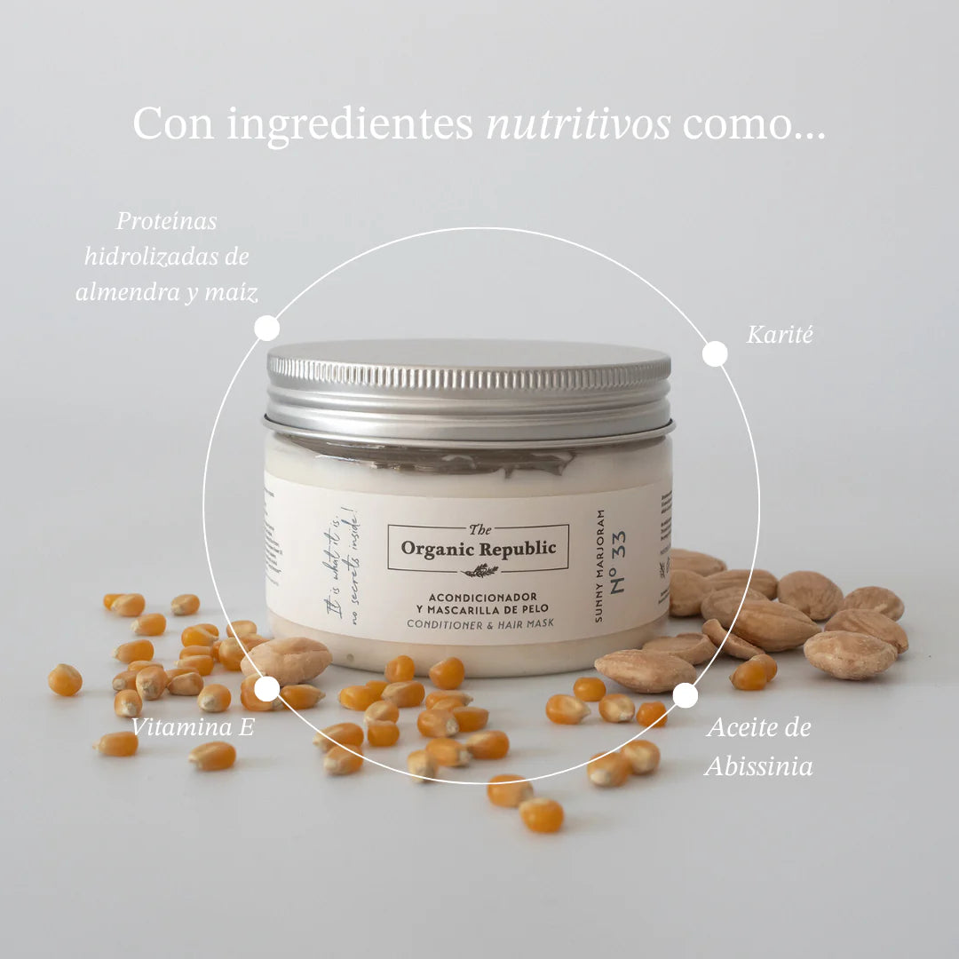 Acondicionador y Mascarilla de Pelo 250ml - The Organic Republic