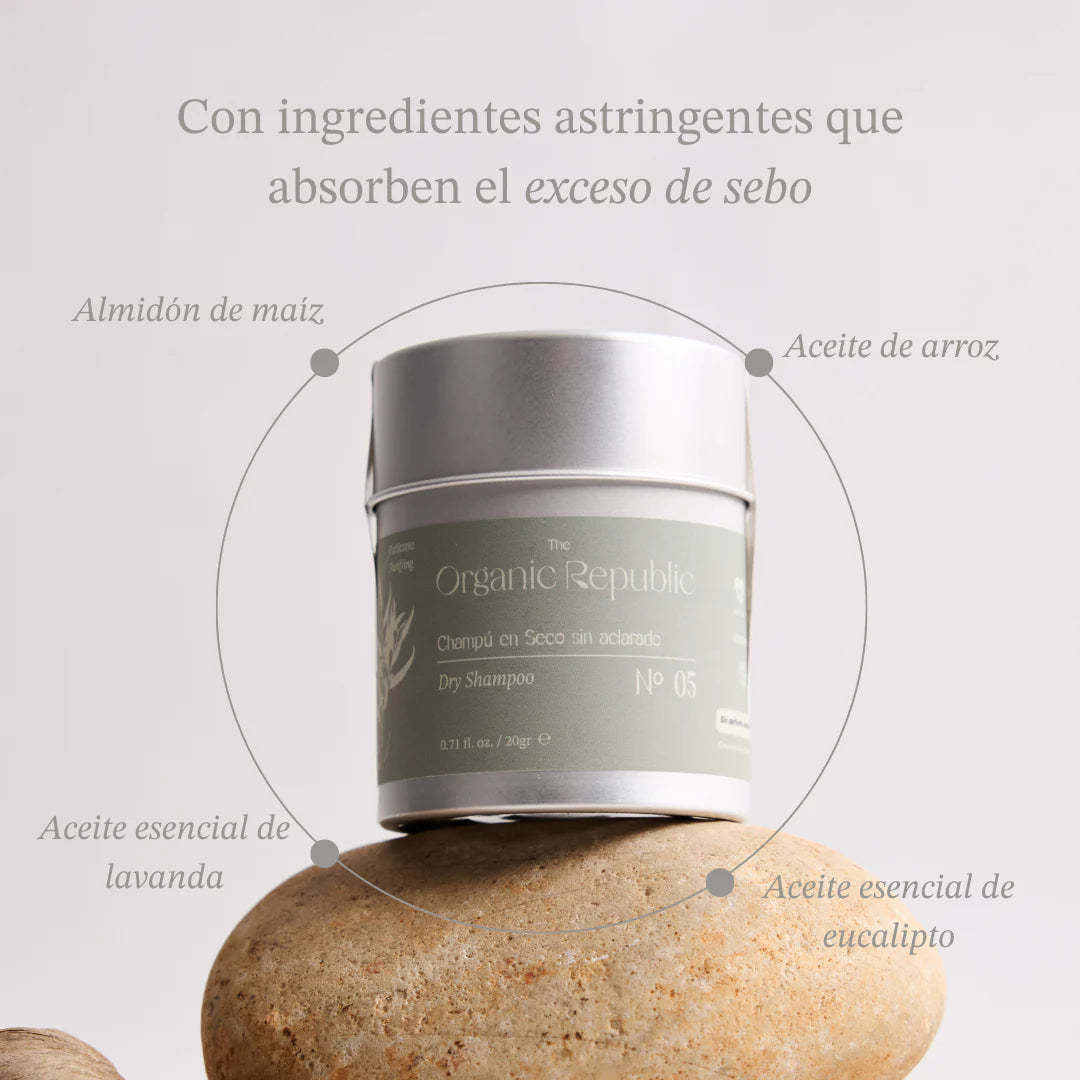 Champú en seco sin aclarado 35gr - The Organic Republic