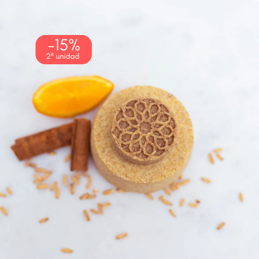 Champú sólido avena y manzanilla - La Biznaguera