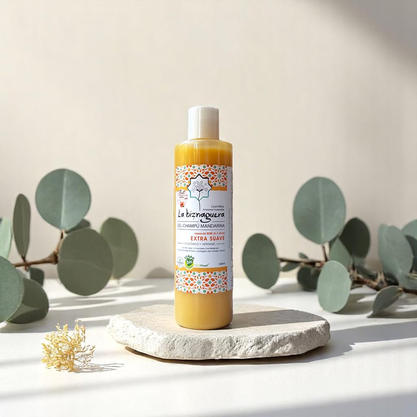 Gel - champú mandarina (0-3 años) 300ml - La Biznaguera