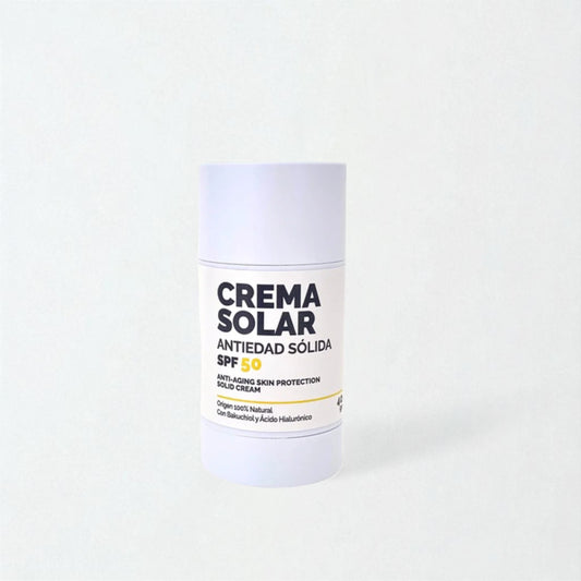 Crema Solar Antiedad Natural Sólida SPF50 – 40gr