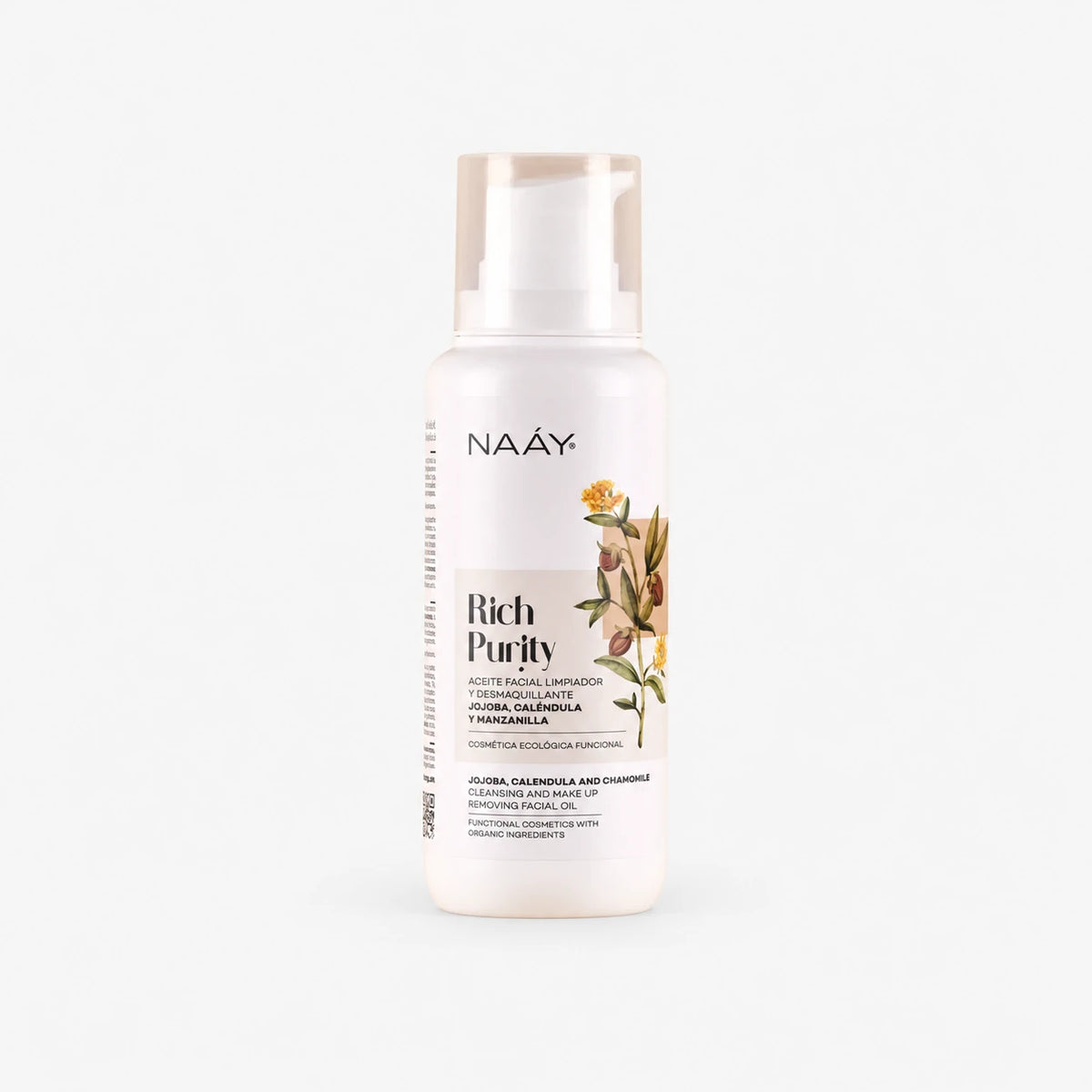 Aceite facial limpiador y desmaquillante Rich Purity 200ml