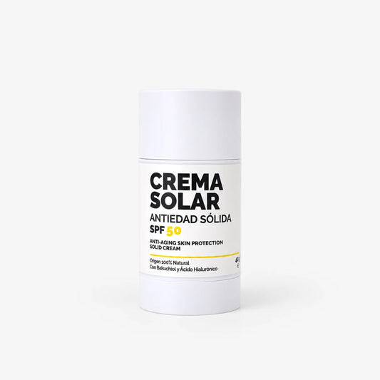Crema Solar Antiedad Natural Sólida SPF50 – 40gr