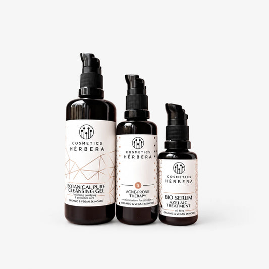 Pack equilibrio piel grasa y rosácea - Cosmetics Hērbera