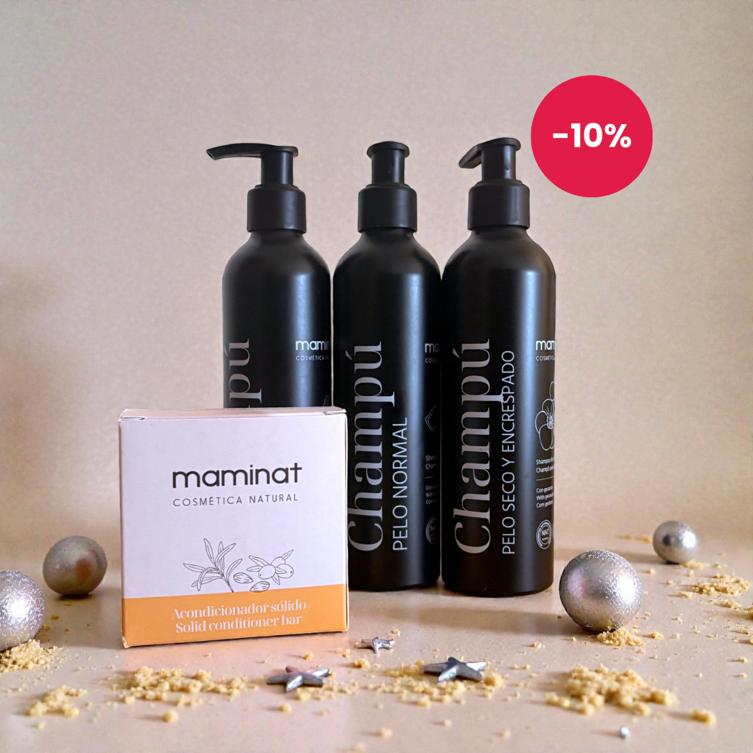 Pack Cabello Natural Maminat: Champú + Acondicionador Sólido