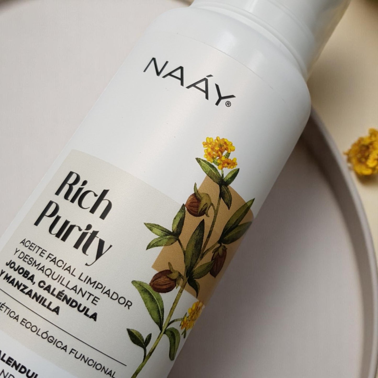Aceite facial limpiador y desmaquillante Rich Purity 200ml - Naáy